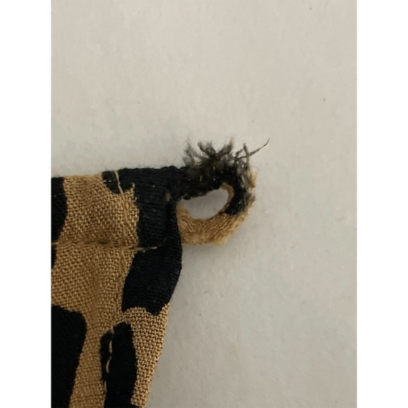 BP Frill Cuff Long Sleeve Dress Tan Dale Dashed Spot Mini Dress Size XXS NWT - Picture 8 of 10